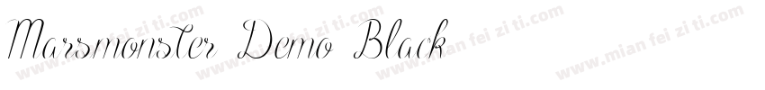 Marsmonster Demo Black字体转换